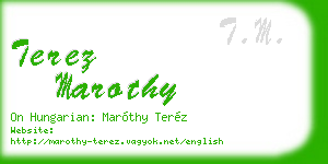 terez marothy business card